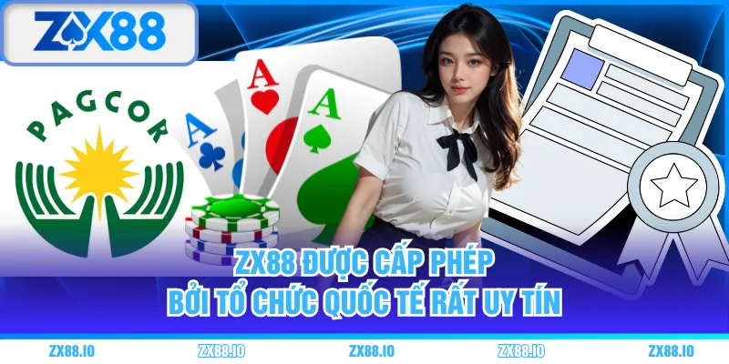 ZX88 được cấp phép bởi tổ chức quốc tế rất uy tín